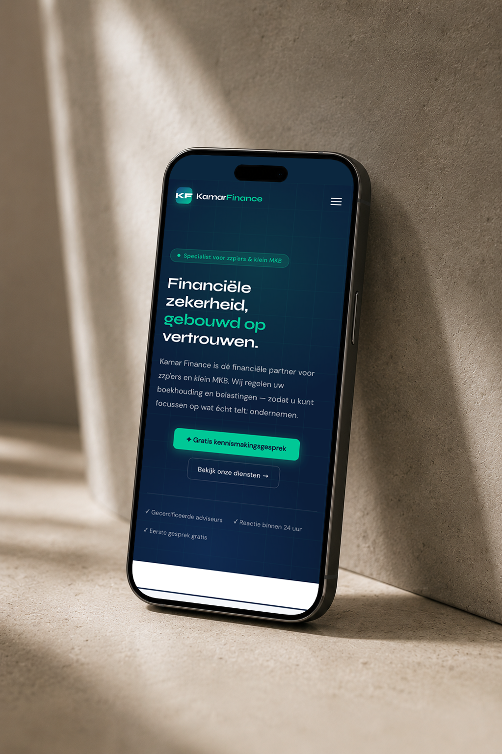 Kamar Finance website